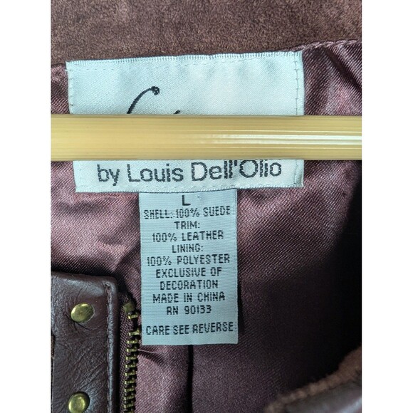 Louis Dell'Olio Jacket Womens Large Suede Leather Studded Boho - Picture 3 of 9